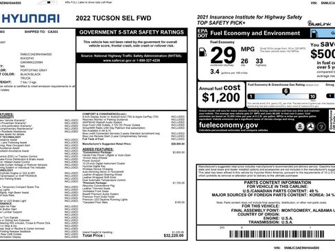 Used 2022 Hyundai Tucson SEL w/ Convenience + Premium Package image 52