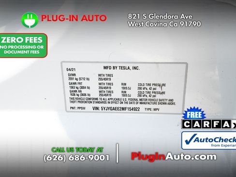 Used 2021 Tesla Model Y Long Range AWD/4WD image 14