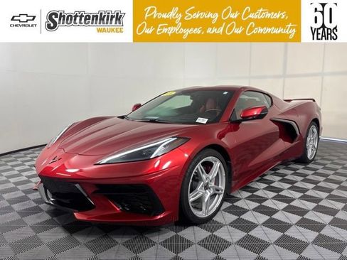 Used 2021 Chevrolet Corvette Stingray Preferred Cpe w/ Engine Appearance Package RWD image 1