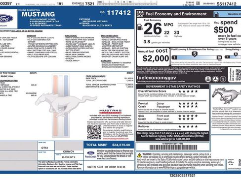 Used 2025 Ford Mustang Coupe RWD image 5