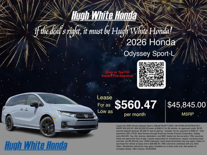 New 2026 Honda Odyssey Sport-L