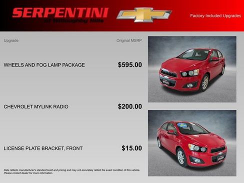 Used 2014 Chevrolet Sonic LT w/ Wheels and Fog Lamp Package image 4