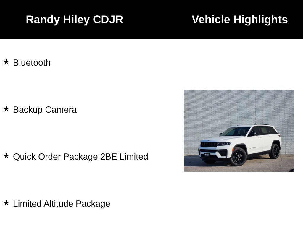 New 2026 Jeep Grand Cherokee Limited w/ Limited Altitude Package AWD/4WD image 5