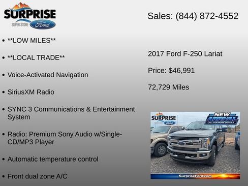 Used 2017 Ford F250 Lariat w/ Lariat Ultimate Package AWD/4WD image 17