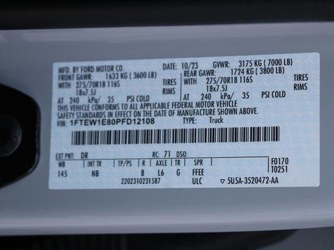 Used 2023 Ford F150 Tremor w/ Equipment Group 402A High image 31