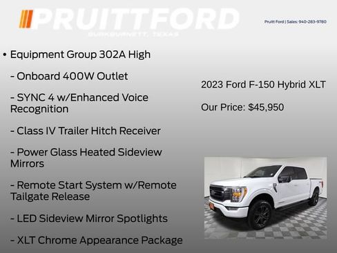 Used 2023 Ford F150 XLT w/ Equipment Group 302A High AWD/4WD image 7