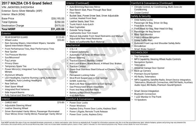 Used 2017 MAZDA CX-5 Grand Select AWD/4WD image 28