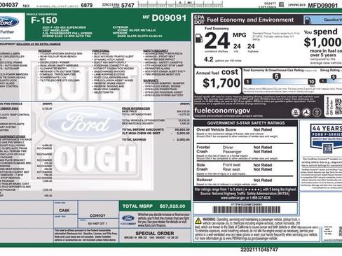 Certified 2021 Ford F150 XLT w/ Equipment Group 302A High AWD/4WD image 21