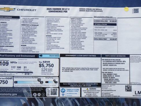 New 2025 Chevrolet Equinox EV LT image 29
