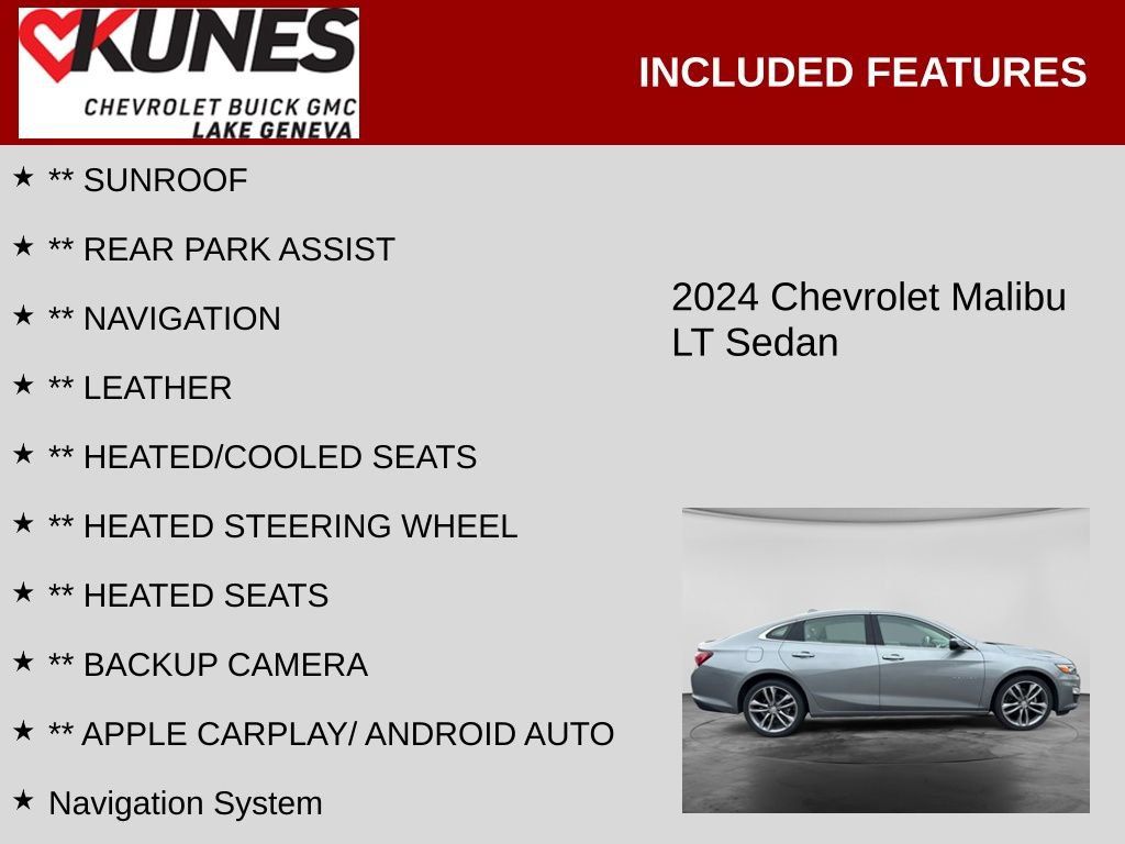 Used 2024 Chevrolet Malibu LT FWD image 2