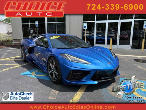 Used 2021 Chevrolet Corvette Stingray Premium Cpe w/ Z51 Performance Package RWD image 1