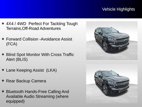 Used 2021 Chevrolet Tahoe Z71 w/ Z71 Off-Road Package AWD/4WD image 4