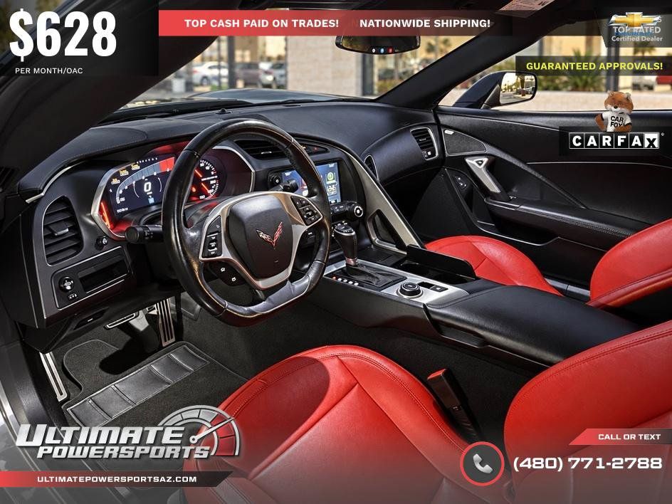 Used 2016 Chevrolet Corvette Stingray Coupe w/ Carbon Flash Badge Package RWD image 23