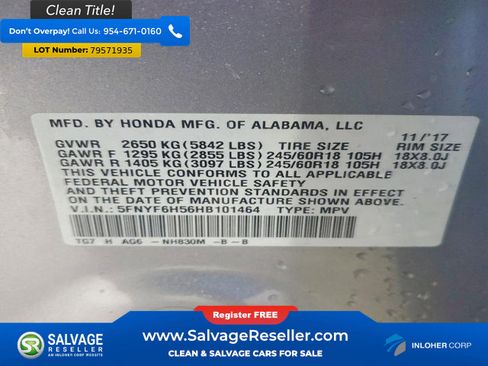 Used 2017 Honda Pilot EX-L image 4