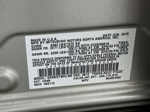 Used 2015 Mitsubishi Outlander Sport ES FWD image 12