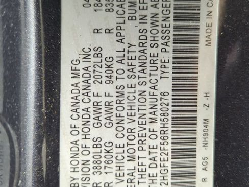 Certified 2024 Honda Civic Sport image 25