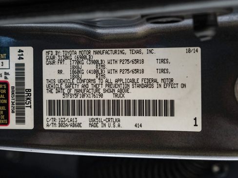 Used 2015 Toyota Tundra Limited w/ TRD Off Road Package image 64