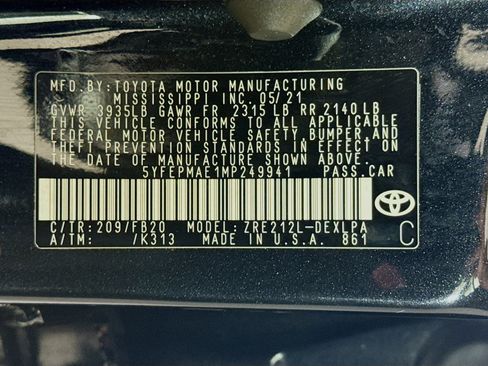 Used 2021 Toyota Corolla LE FWD image 39
