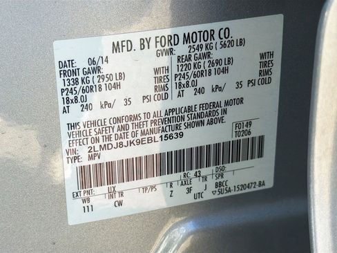 Used 2014 Lincoln MKX Base w/ Equipment Group 101A image 42