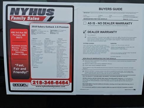 Used 2018 Subaru Outback 2.5i Premium image 48