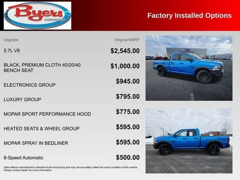 Used 2024 RAM 1500 Classic Warlock w/ Electronics Group image 10