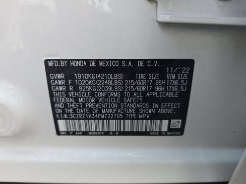 Certified 2023 Honda HR-V LX image 29