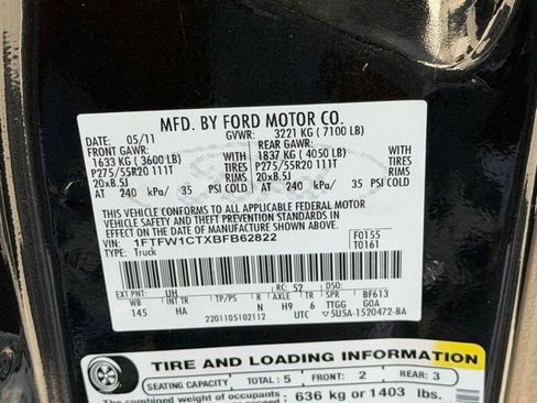 Used 2011 Ford F150 Lariat w/ Lariat Plus Pkg RWD image 10