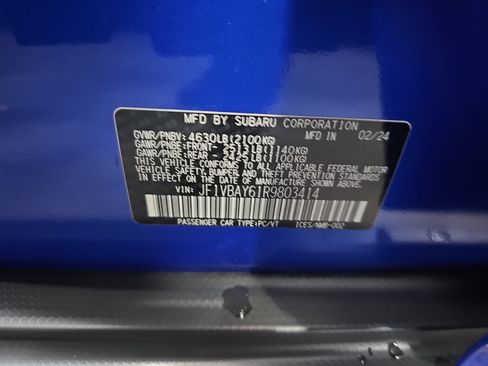 Used 2024 Subaru WRX TR image 36