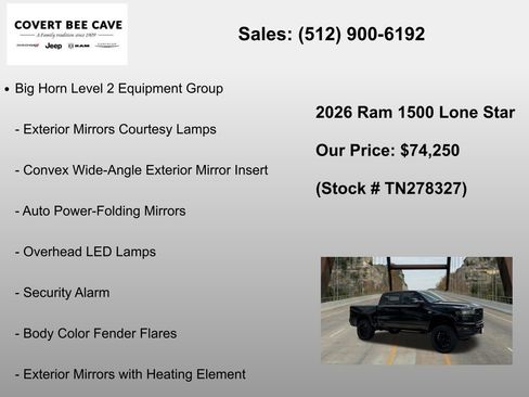 New 2026 RAM 1500 Lone Star AWD/4WD image 24