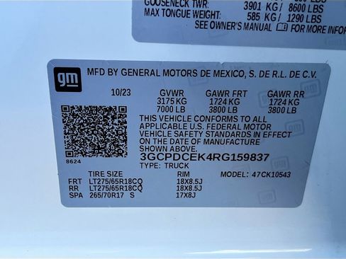 Used 2024 Chevrolet Silverado 1500 Custom Trail Boss image 33