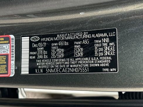 Certified 2022 Hyundai Tucson Limited AWD/4WD image 30