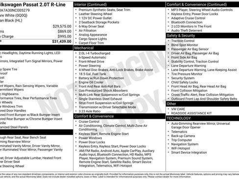 Used 2022 Volkswagen Passat 2.0T R-Line image 50