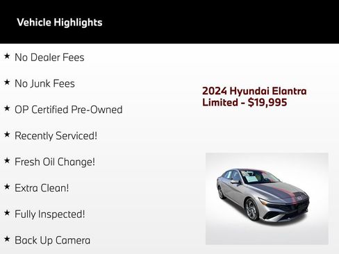 Used 2024 Hyundai Elantra Limited FWD image 61
