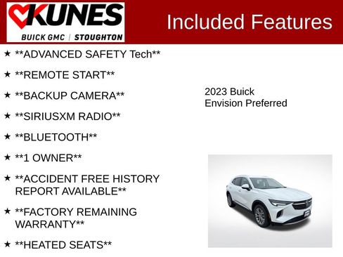 Used 2023 Buick Envision Preferred image 2