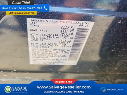 Used 2015 Nissan Pathfinder SL w/ SL Tech Package FWD image 17