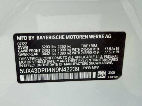 Used 2022 BMW X3 sDrive30i w/ Convenience Package RWD image 32