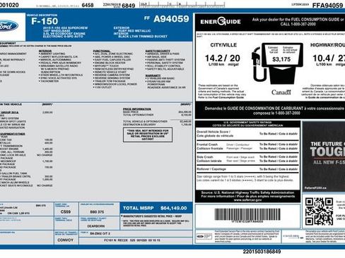 Used 2015 Ford F150 Lariat w/ Equipment Group 501A Mid image 8