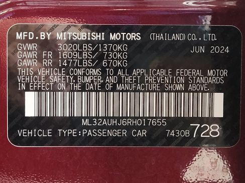 Used 2024 Mitsubishi Mirage ES FWD image 33