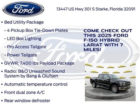 New 2025 Ford F150 Lariat w/ Equipment Group 502A High image 30
