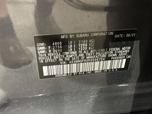 Used 2024 Subaru Legacy Touring XT image 27