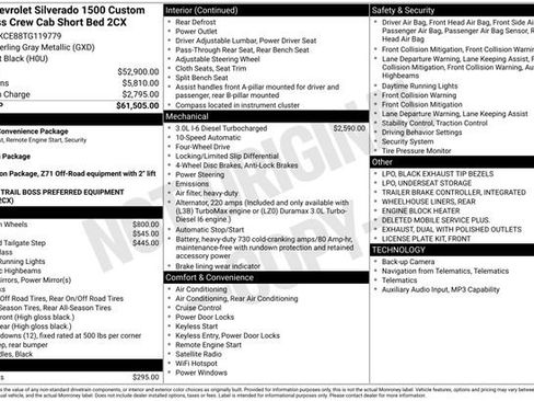 Used 2026 Chevrolet Silverado 1500 Custom Trail Boss AWD/4WD image 34