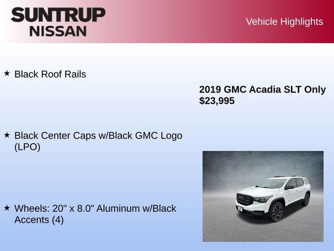 Used 2019 GMC Acadia SLT w/ Black Edition image 16