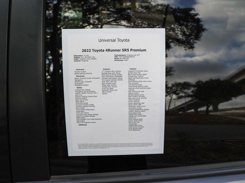 Used 2022 Toyota 4Runner SR5 Premium w/ Moonroof Package RWD image 49