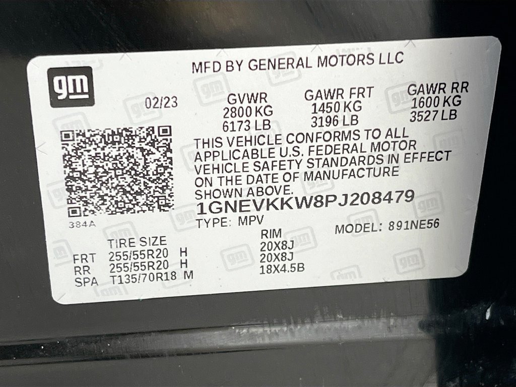 Used 2023 Chevrolet Traverse Premier w/ LPO, Floor Liner Package AWD/4WD image 35