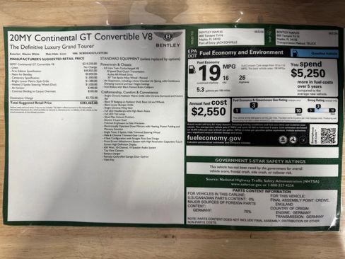 Used 2020 Bentley Continental GT V8 First Edition image 56