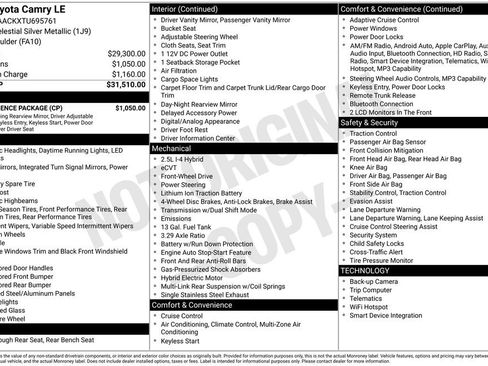 Used 2026 Toyota Camry LE w/ Convenience Package FWD image 2