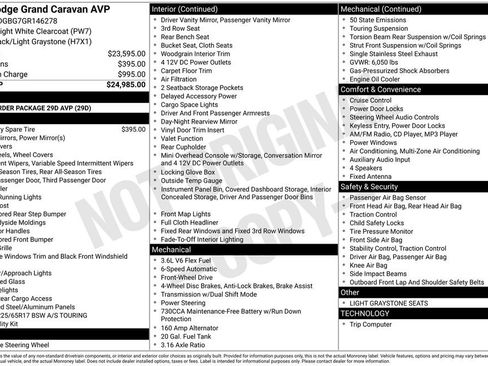 Used 2016 Dodge Grand Caravan American Value Package image 2