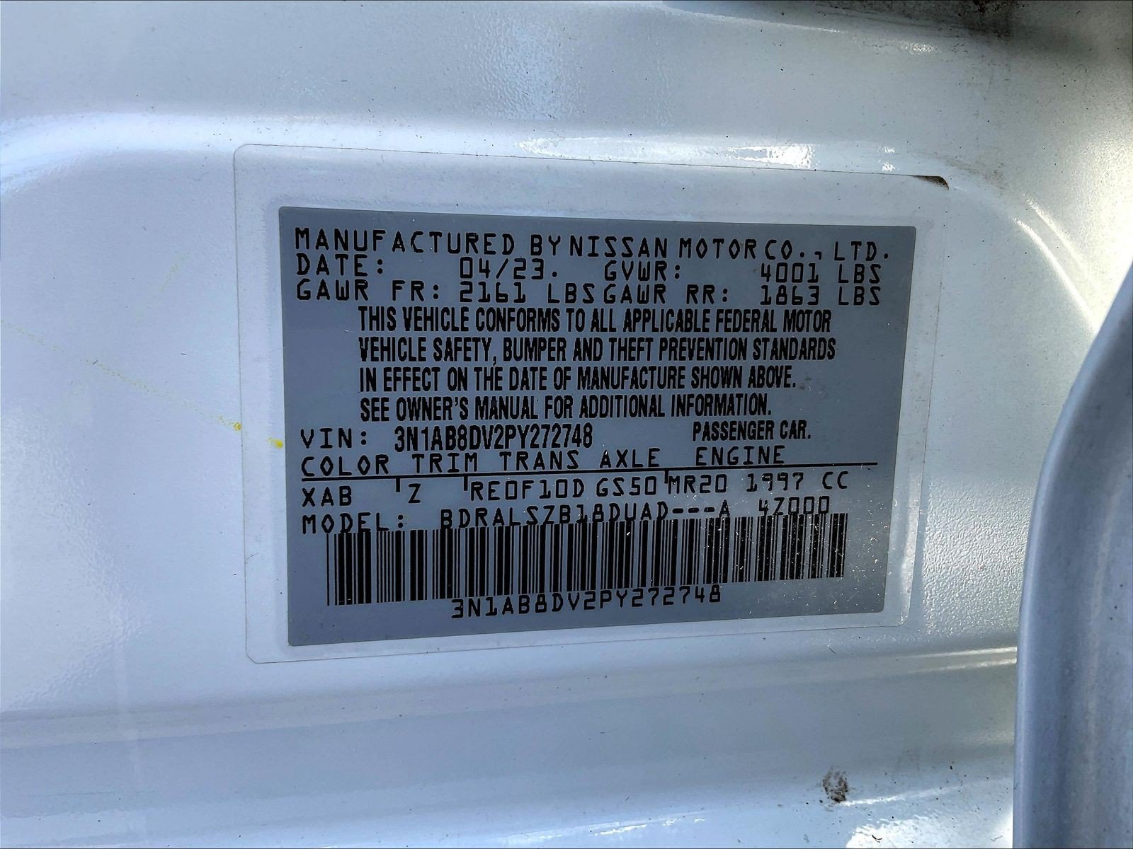 Used 2023 Nissan Sentra SR w/ SR Premium Package FWD image 18