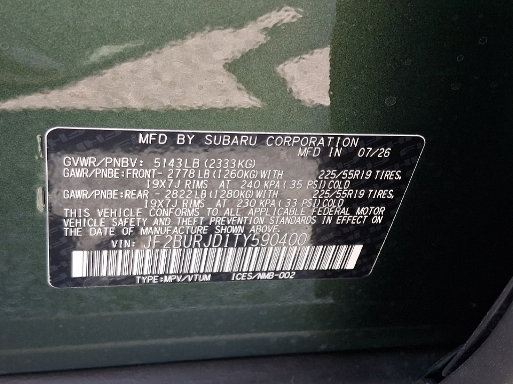 New 2026 Subaru Outback Touring XT AWD/4WD image 10