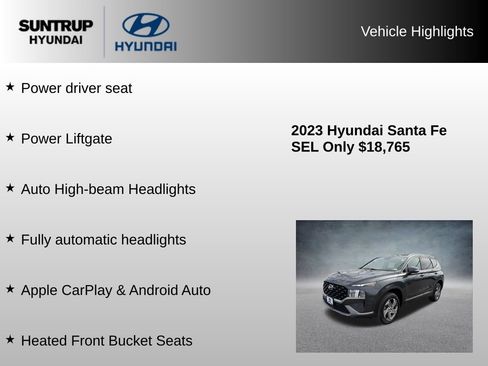Used 2023 Hyundai Santa Fe SEL AWD/4WD image 16
